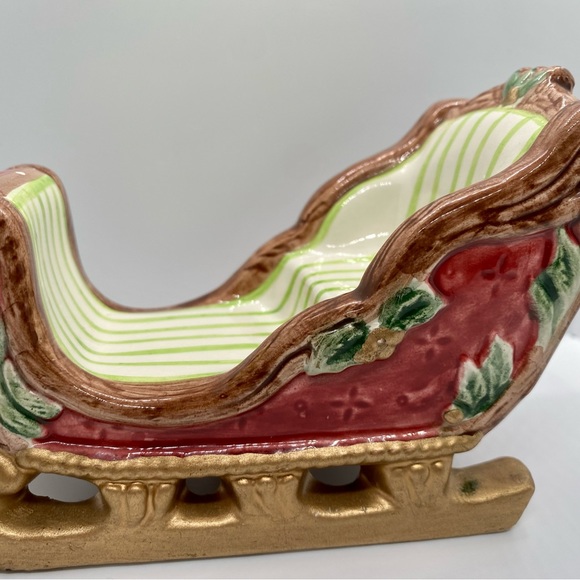 Fitz and Floyd 1995 Christmas Sled - Picture 5 of 6